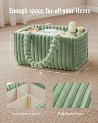Blissful Diary versatile caddy adapts as changing basket or portable tote.