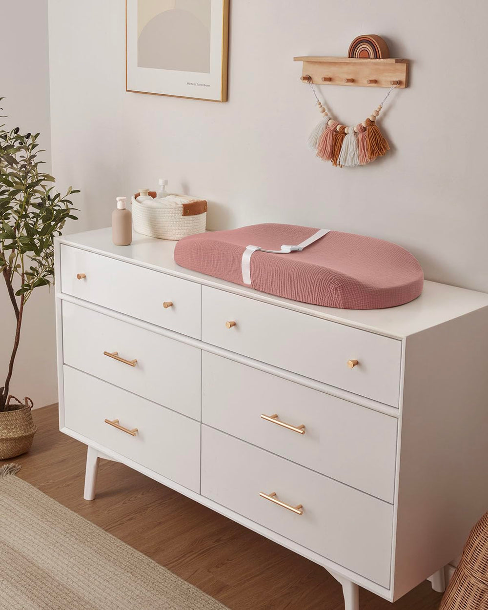 Blissful Diary changing pad fits standard dressers and changing tables