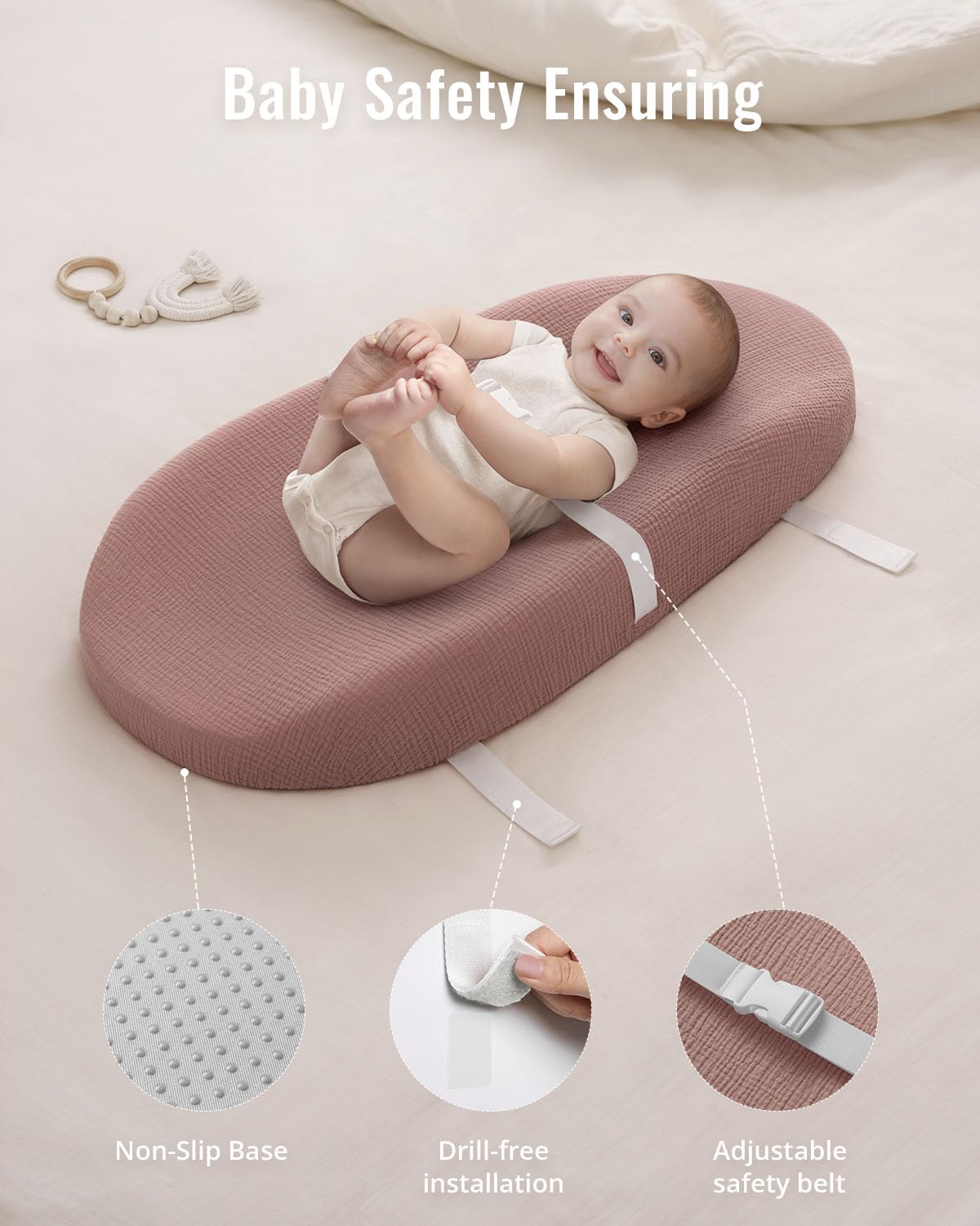 Blissful Diary elastic sheet cover slipping on and off easily for washing
