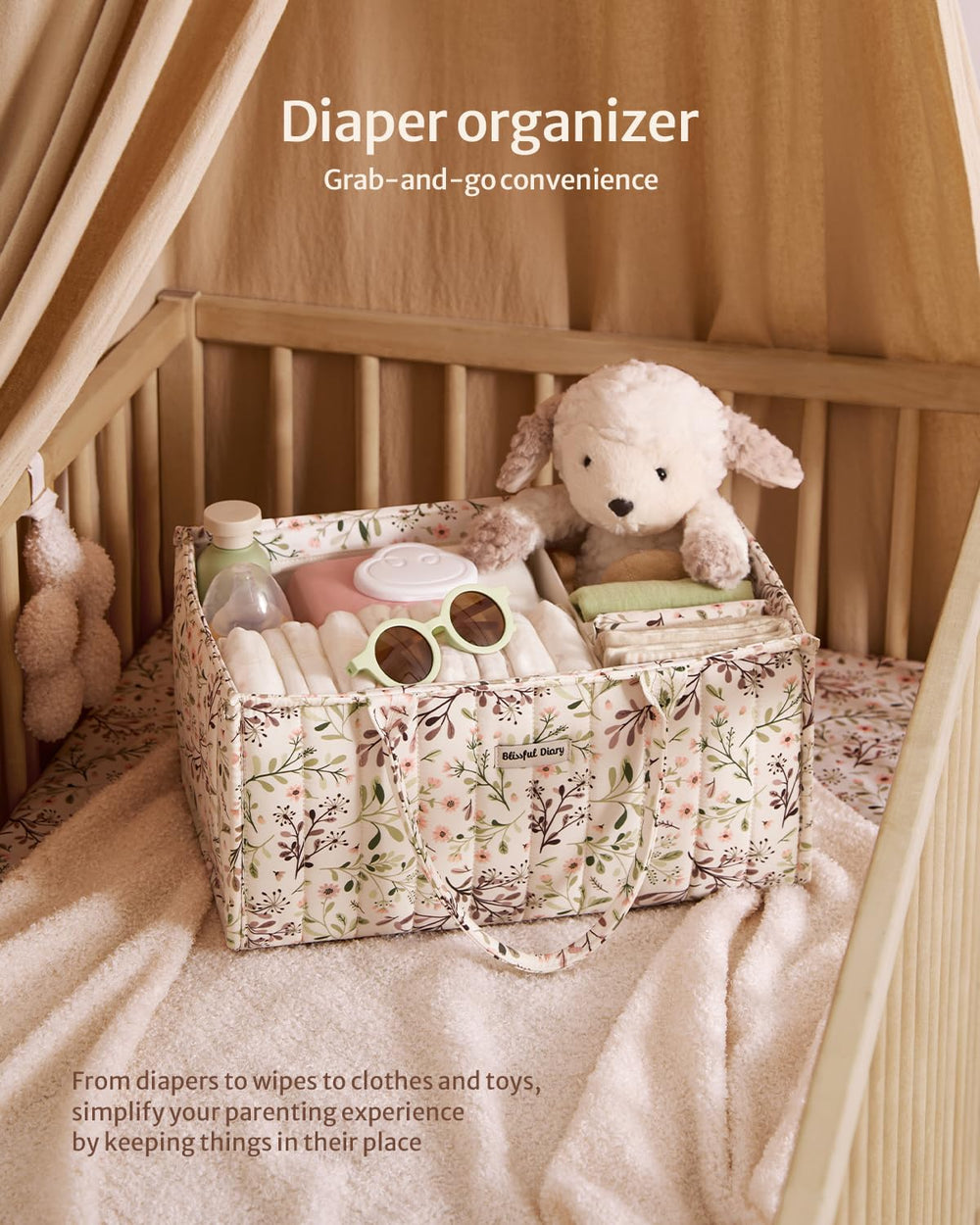 Blissful Diary floral pattern adds cottage charm to the nursery