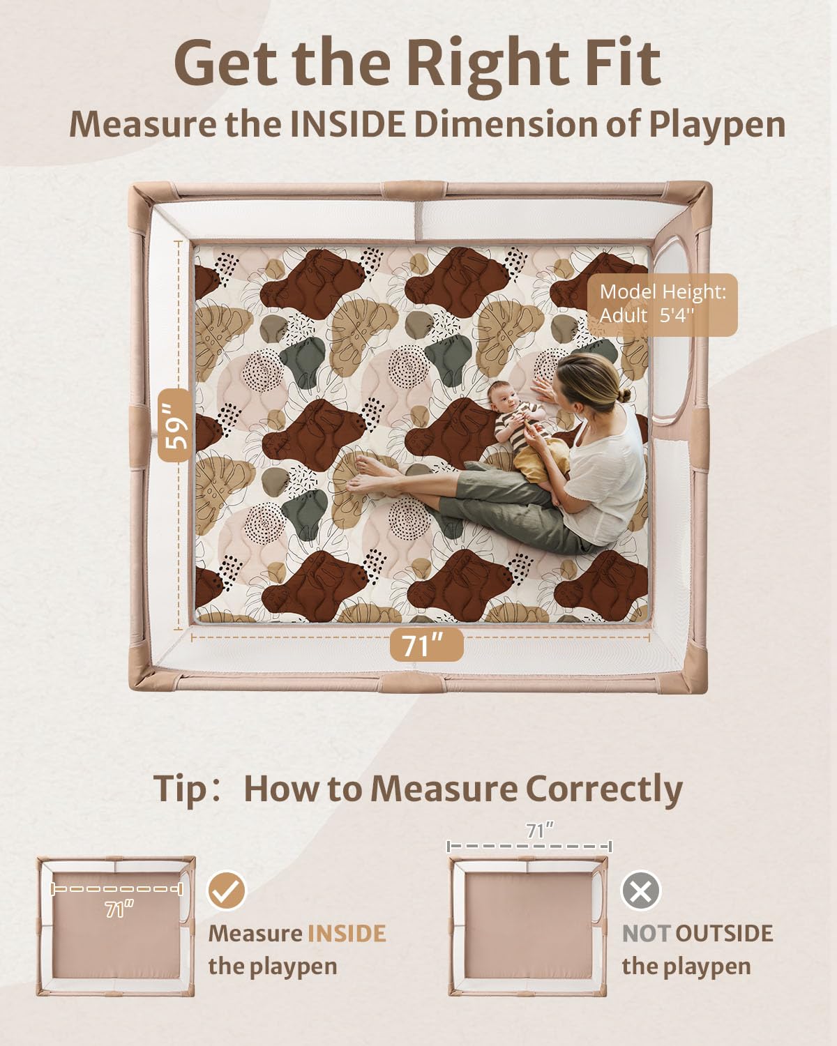 Foldable Blissful Diary play mat showing compact storage