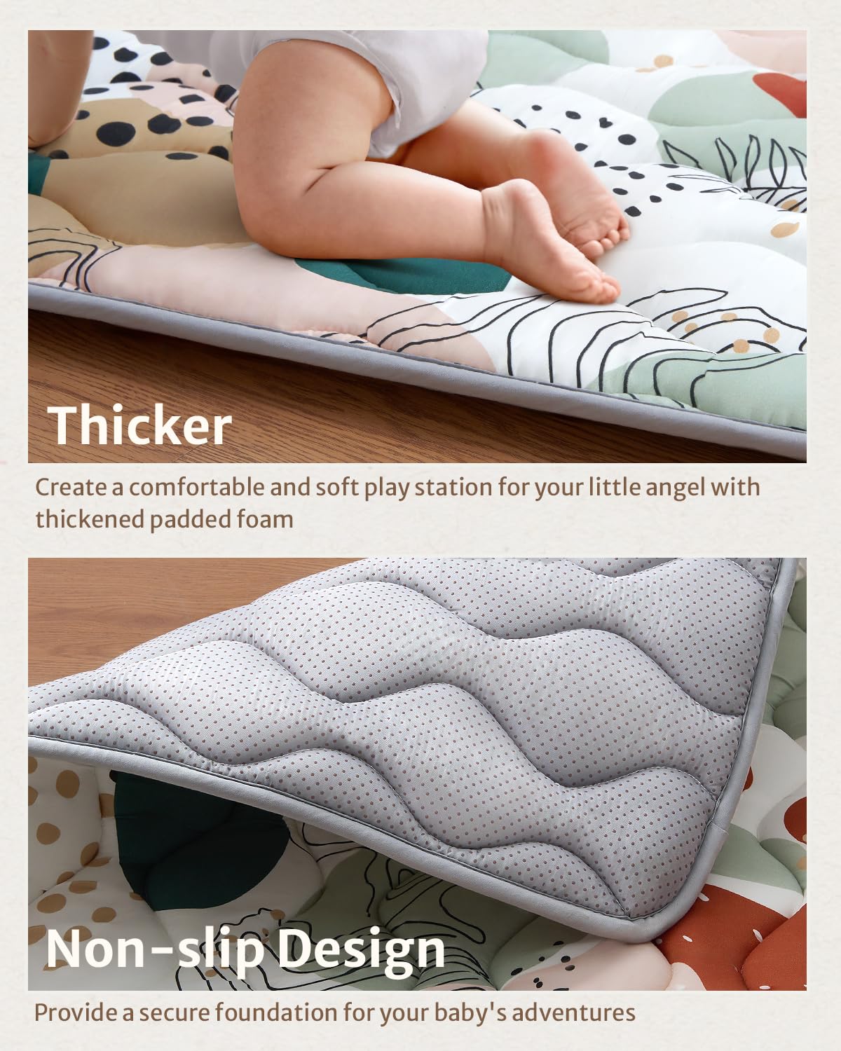 Blissful Diary foldable play mat for easy storage and travel.