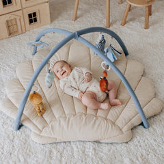 Blissful Diary large tummy time mat offers ample space for extended floor play