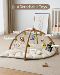 Blissful Diary lion and giraffe rattles spark sound awareness during play.