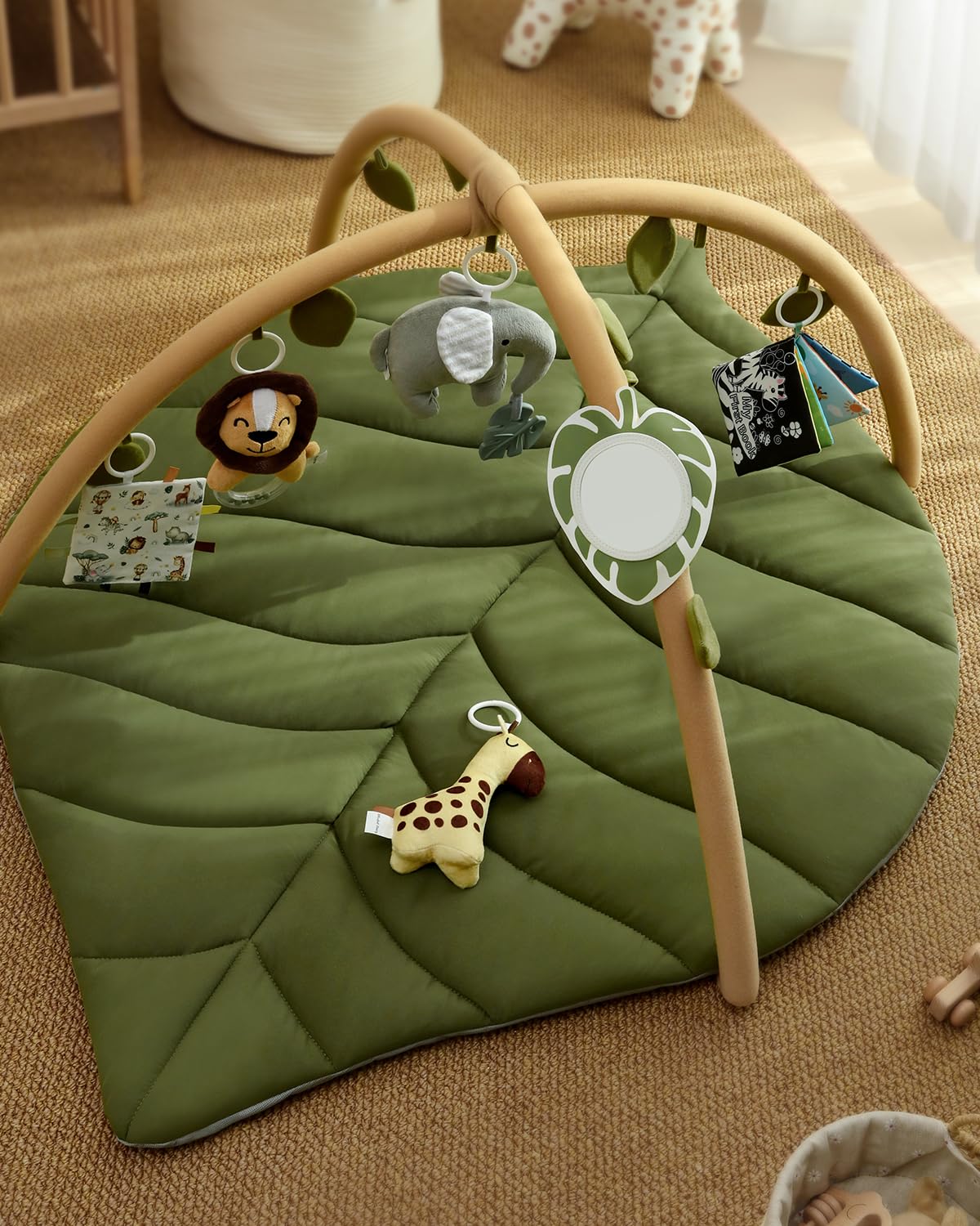 Blissful Diary machine-washable fabric for quick cleanup after play.