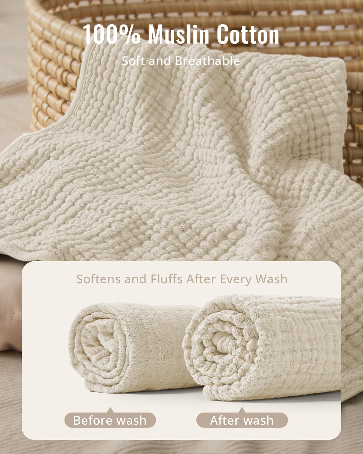 Blissful Diary lamb hooded towel with cozy hood for post-bath warmth