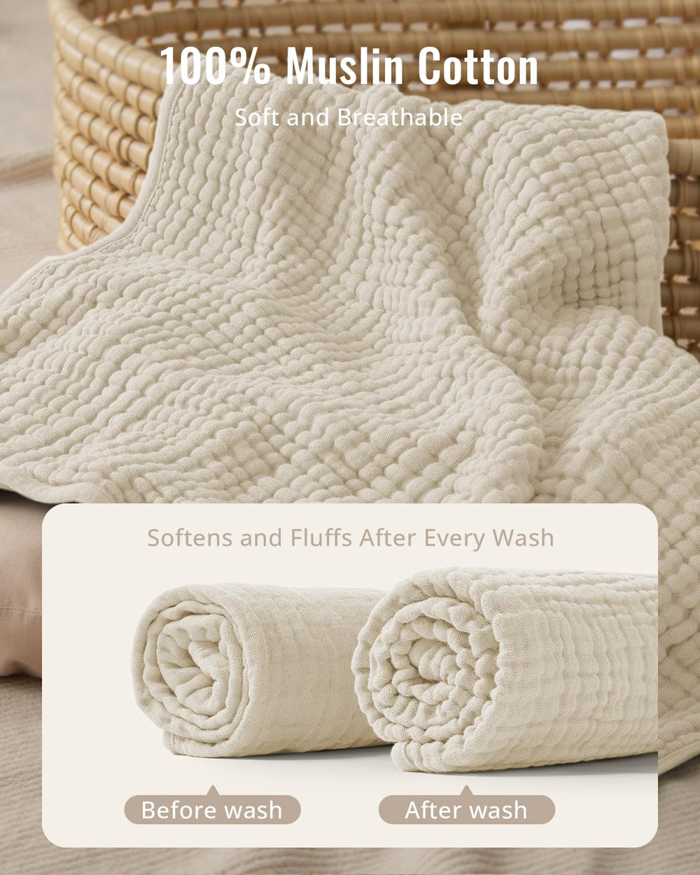 Blissful Diary lamb hooded towel with cozy hood for post-bath warmth