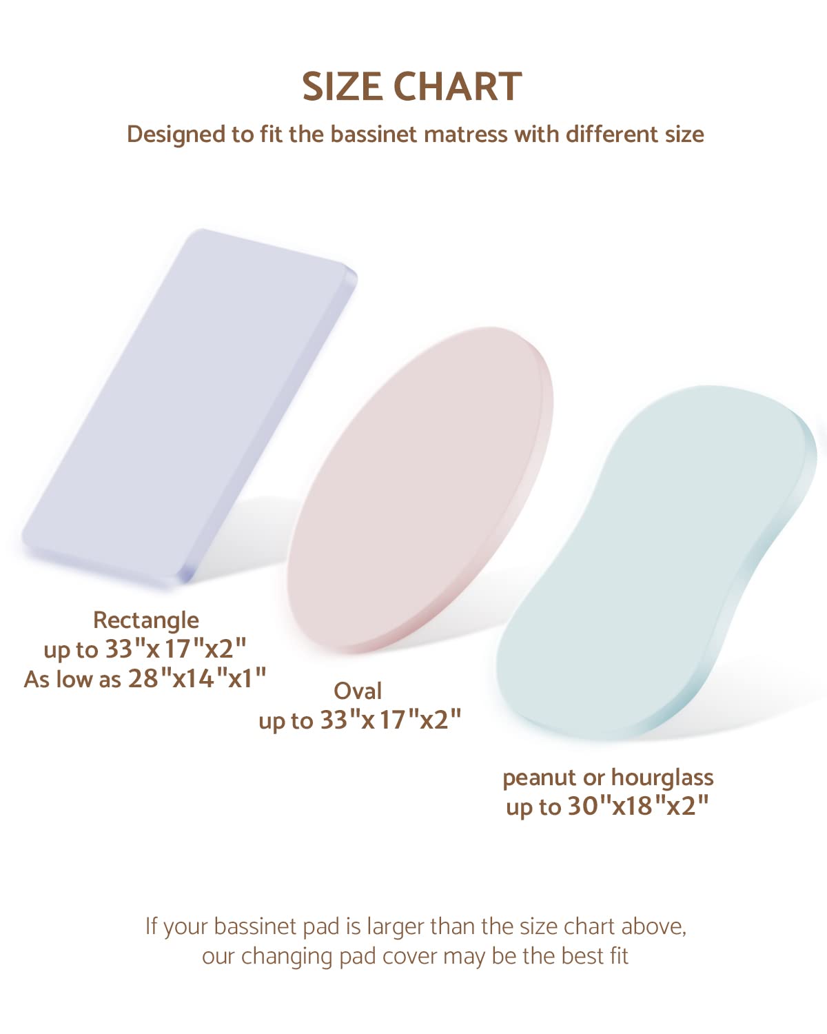 Two-pack Blissful Diary muslin bassinet sheets Sunshine Brown for easy nursery styling