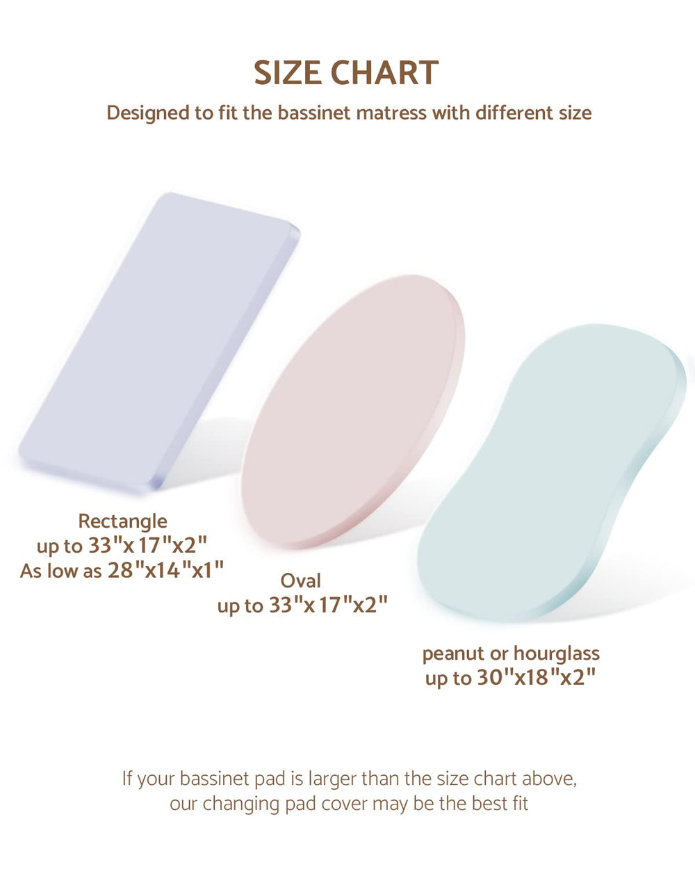 Two-pack Blissful Diary muslin bassinet sheets Sunshine Brown for easy nursery styling