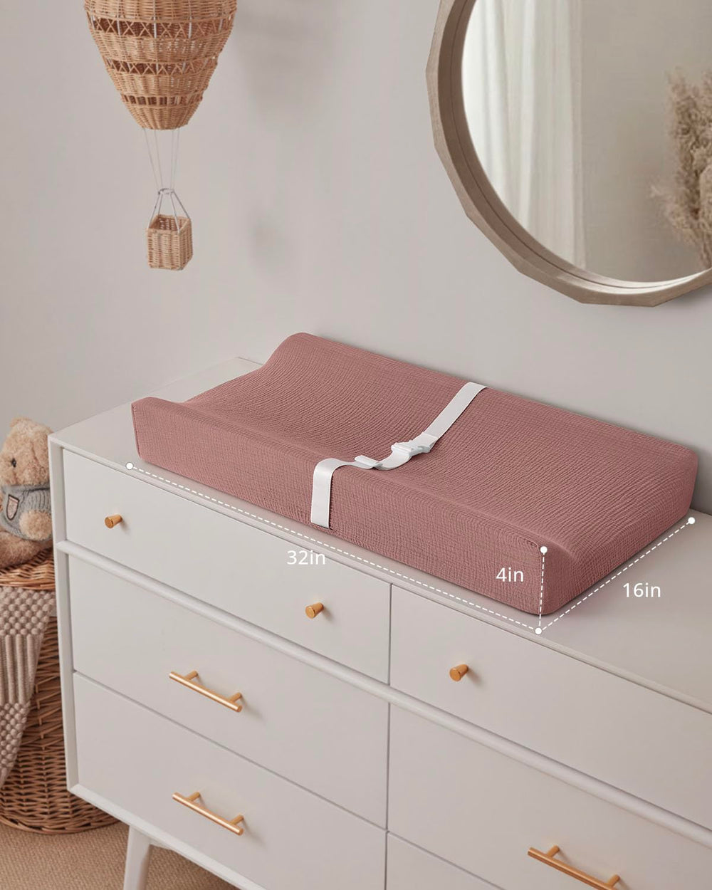 Blissful Diary changing pad ready for travel and daycare use