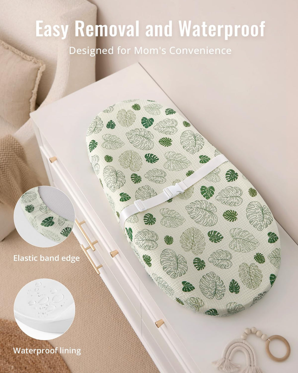 Blissful Diary muslin cover closeup shows soft, breathable fabric against baby skin.