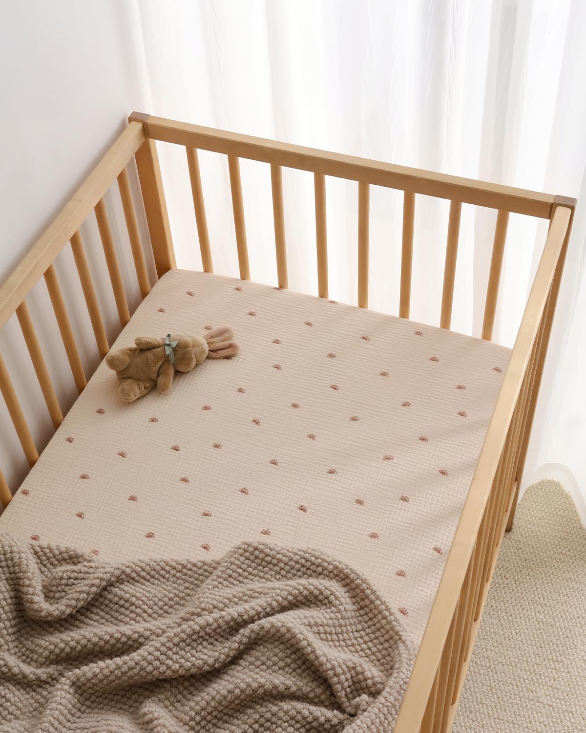 Blissful Diary muslin crib sheet 2-pack for easy nursery changes