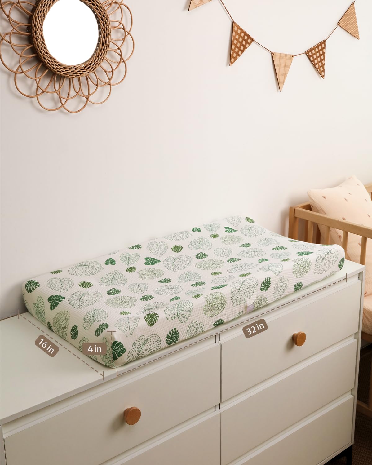 Soft muslin fabric close-up from Blissful Diary emphasizes gentle touch on baby skin.