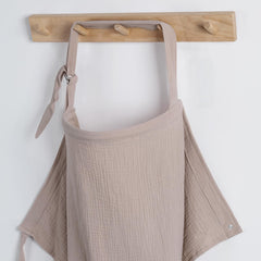 Blissful Diary arch-neckline nursing cover provides breathable privacy for on-the-go feeds.