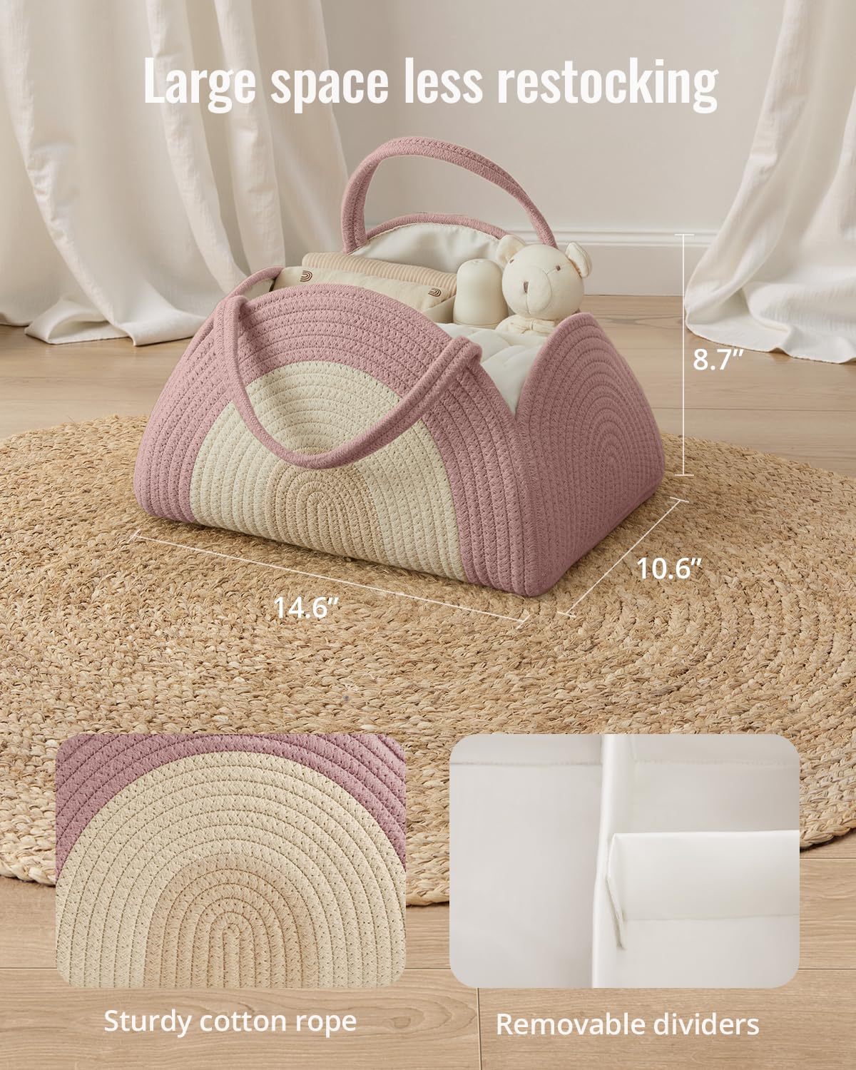 Blissful Diary newborn gift diaper caddy ideal for baby showers