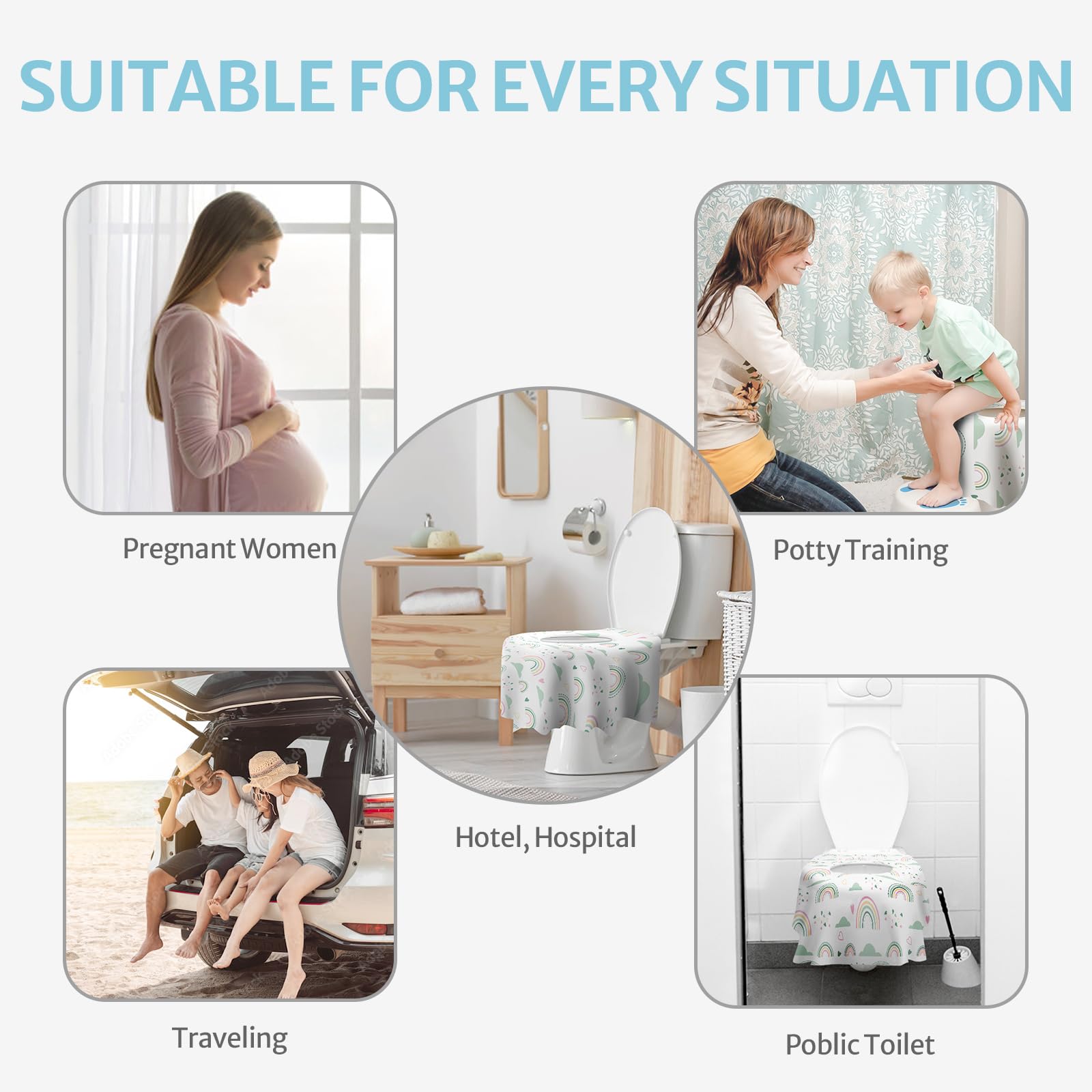 Not flushable; dispose in a bin after use with Blissful Diary covers.