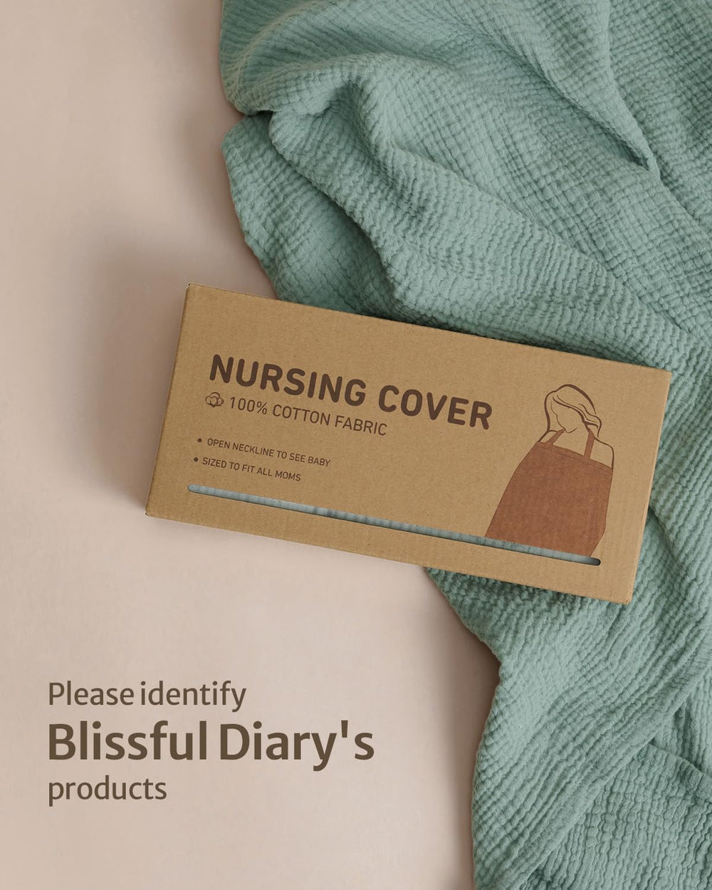 Blissful Diary arch neckline allows eye contact with baby during feeds