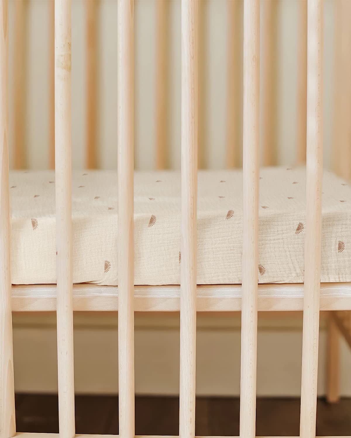 Blissful Diary Pack N Play mattress sheet fits snugly for quick, safe changes
