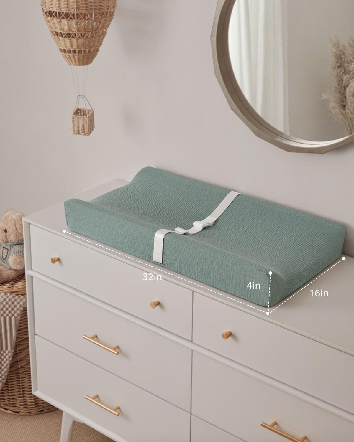 Blissful Diary roman green design adds calm nursery style