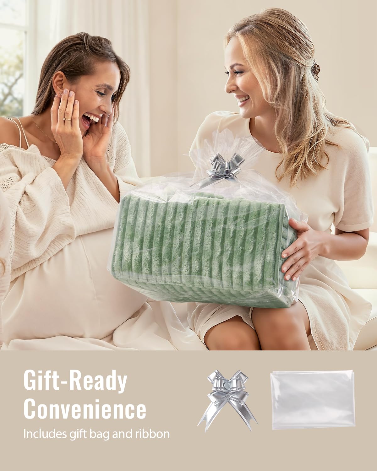 Blissful Diary sage green tone complements any nursery decor.