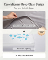Blissful Diary slip-on cover enables easy machine washing for thorough cleaning.