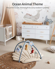 Blissful Diary soft velvet surface provides cozy comfort during floor time