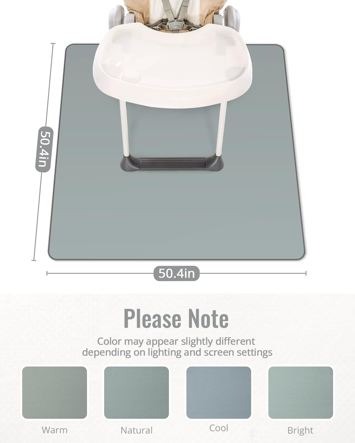 Blissful Diary splash mat anti-slip bottom stays in place