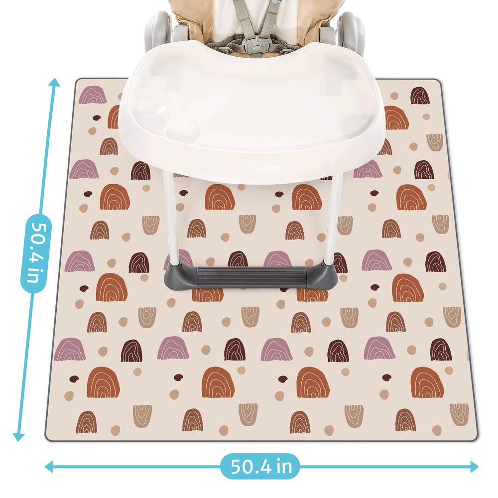 Blissful Diary splat mat features a waterproof TPU layer for easy cleanup