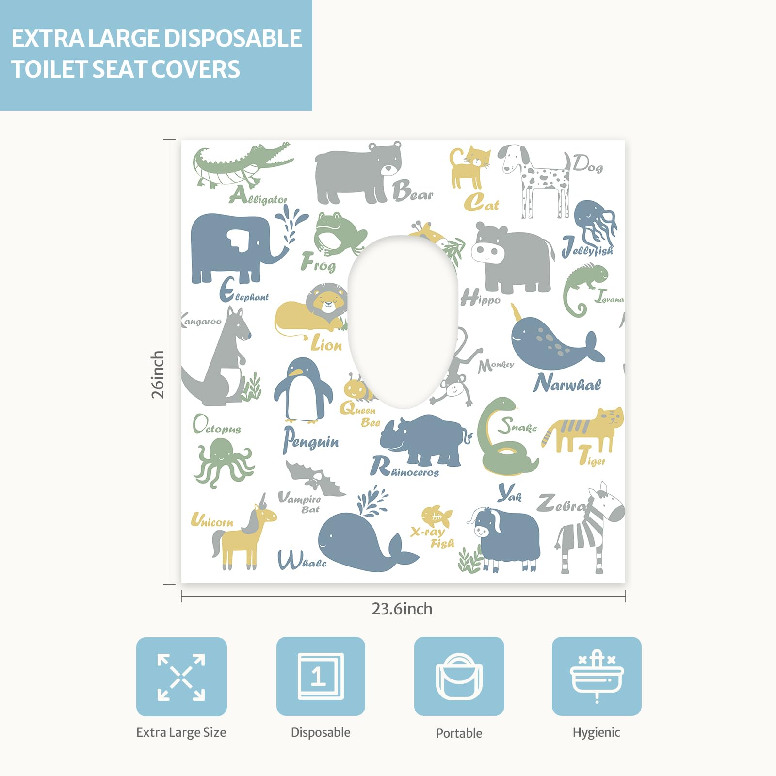 Blissful Diary travel pack shows 30 disposable covers for on the go cleanliness.
