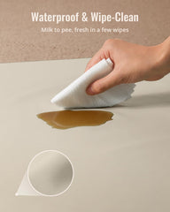 Blissful Diary vegan leather mat offers durable, long-lasting play space.