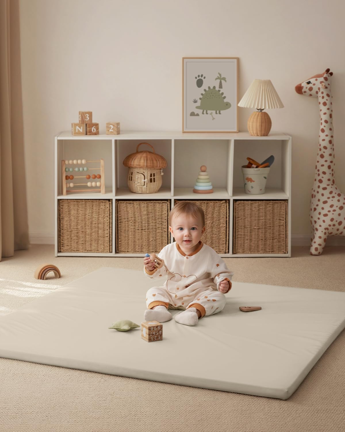 Ideal for tummy time and crawling play.