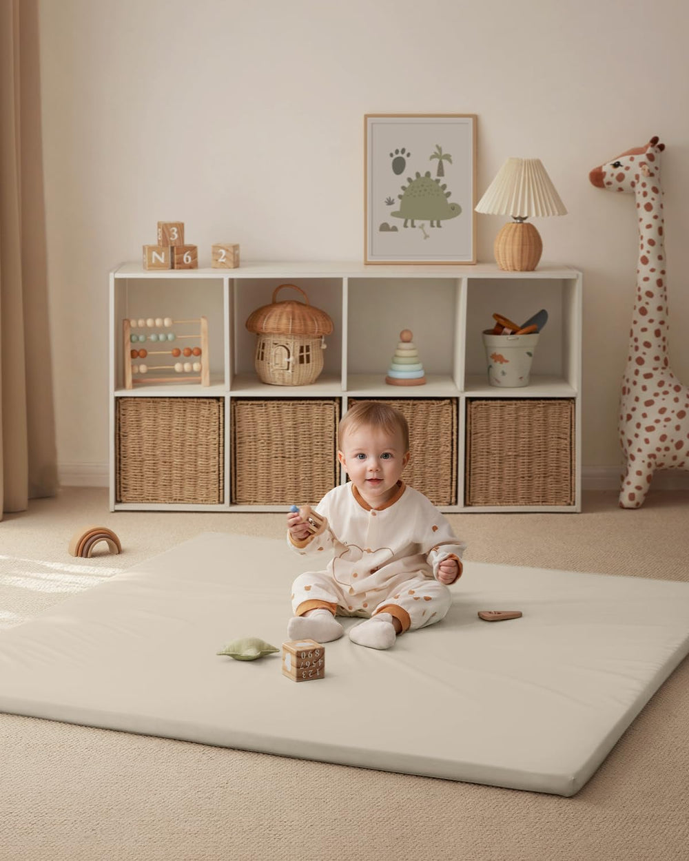Ideal for tummy time and crawling play.