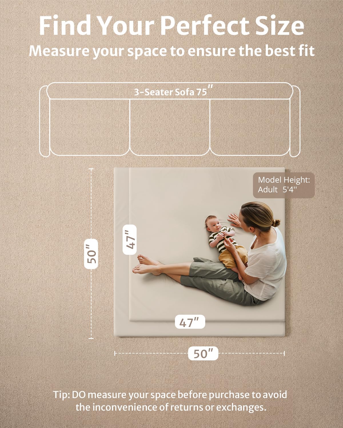 Blissful Diary play mat is waterproof for easy cleaning after spills.