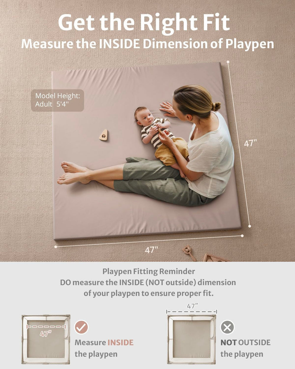 Blissful Diary play mat vegan leather surface shown for easy cleaning