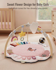 Blissful Diary wooden tummy time frame supports safe, engaging motor activity.