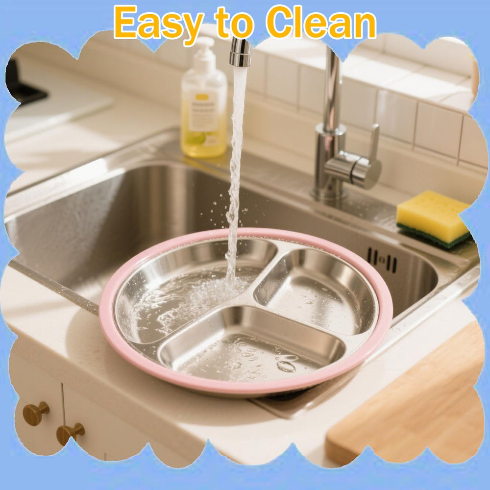 Dishwasher-safe Blissleaf toddler plate for quick cleanup