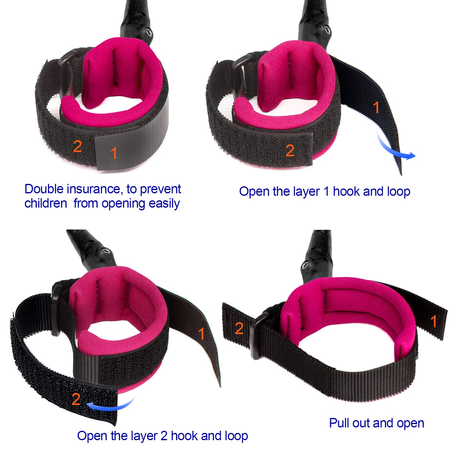 Blisstime Packaging shows included safety wrist link kit for quick setup.