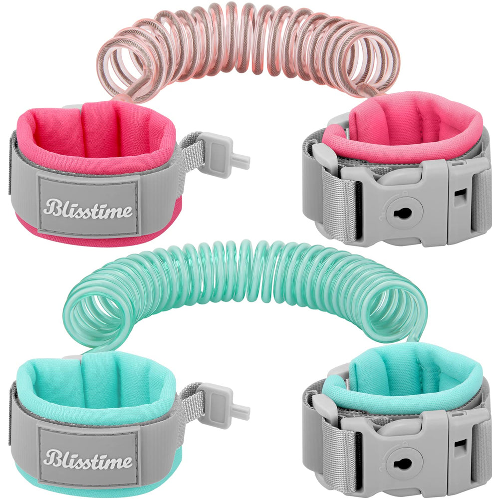 Blisstime toddler leash pink strap with cushioned comfort for wandering kids.