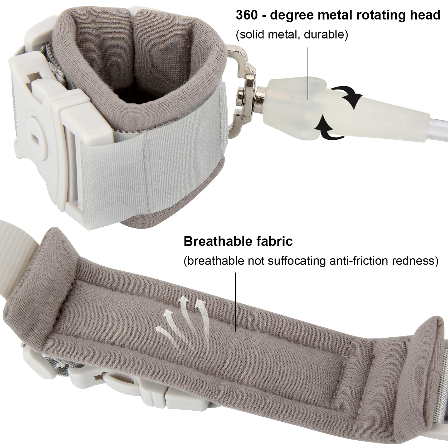 Stainless steel rope on Blisstime leash for daily durability.