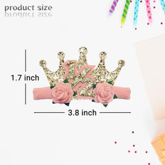 Blithween half-birthday tiara glitter, cute accessory for photos and party outfits.