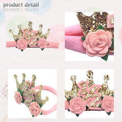 Blithween pink nylon band tiara, lightweight and durable for daily dress-up.
