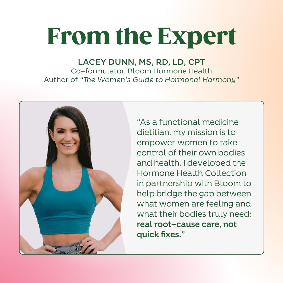 Bloom Nutrition Hormone Health shown as part of a daily wellness ritual.