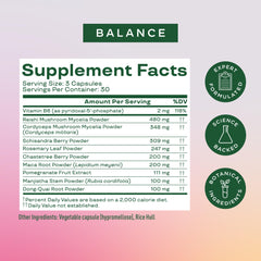 Bloom Nutrition Hormone Health ingredients list supports hormonal balance and cortisol rhythm.