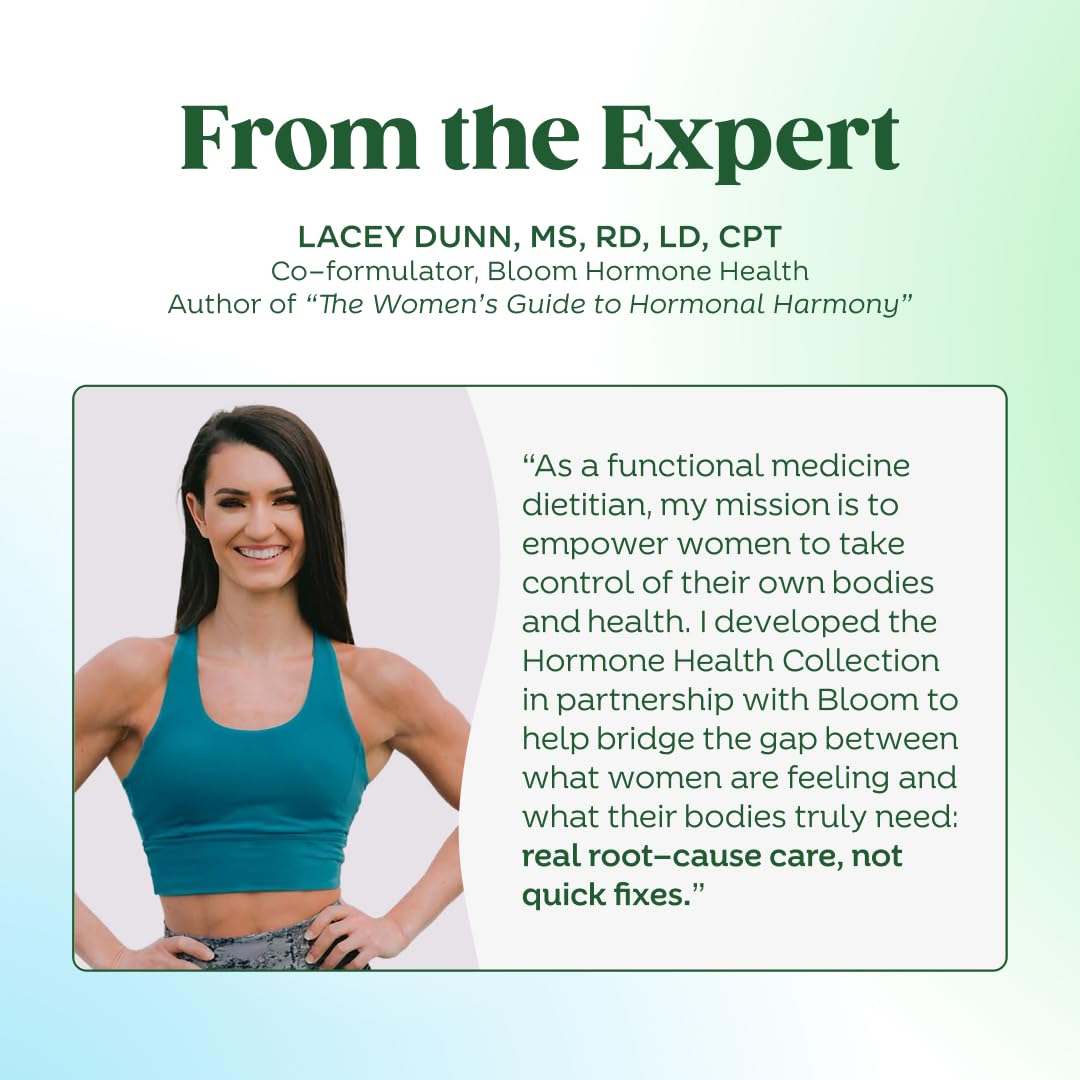 Bloom Nutrition capsules shown in daily routine, take with meals for ongoing wellness