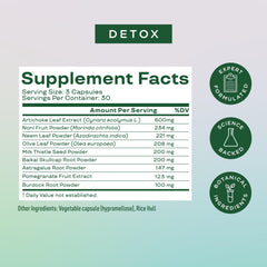 Milk thistle in Bloom Nutrition formula, supports liver function as part of detox