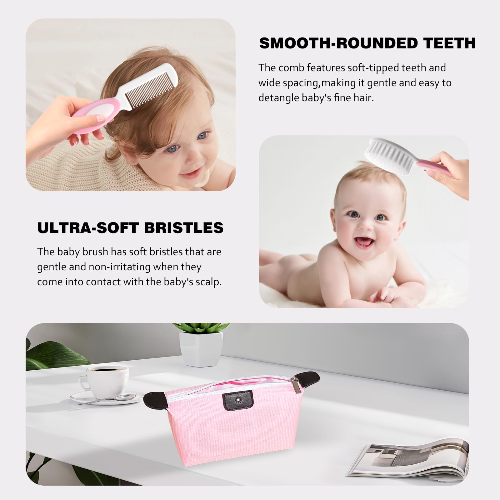 Bloomlet Baby emery board smooths tiny nails for a neat finish.