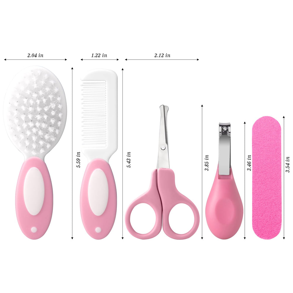 Bloomlet Baby multi-use storage pouch keeps grooming tools organized on trips.