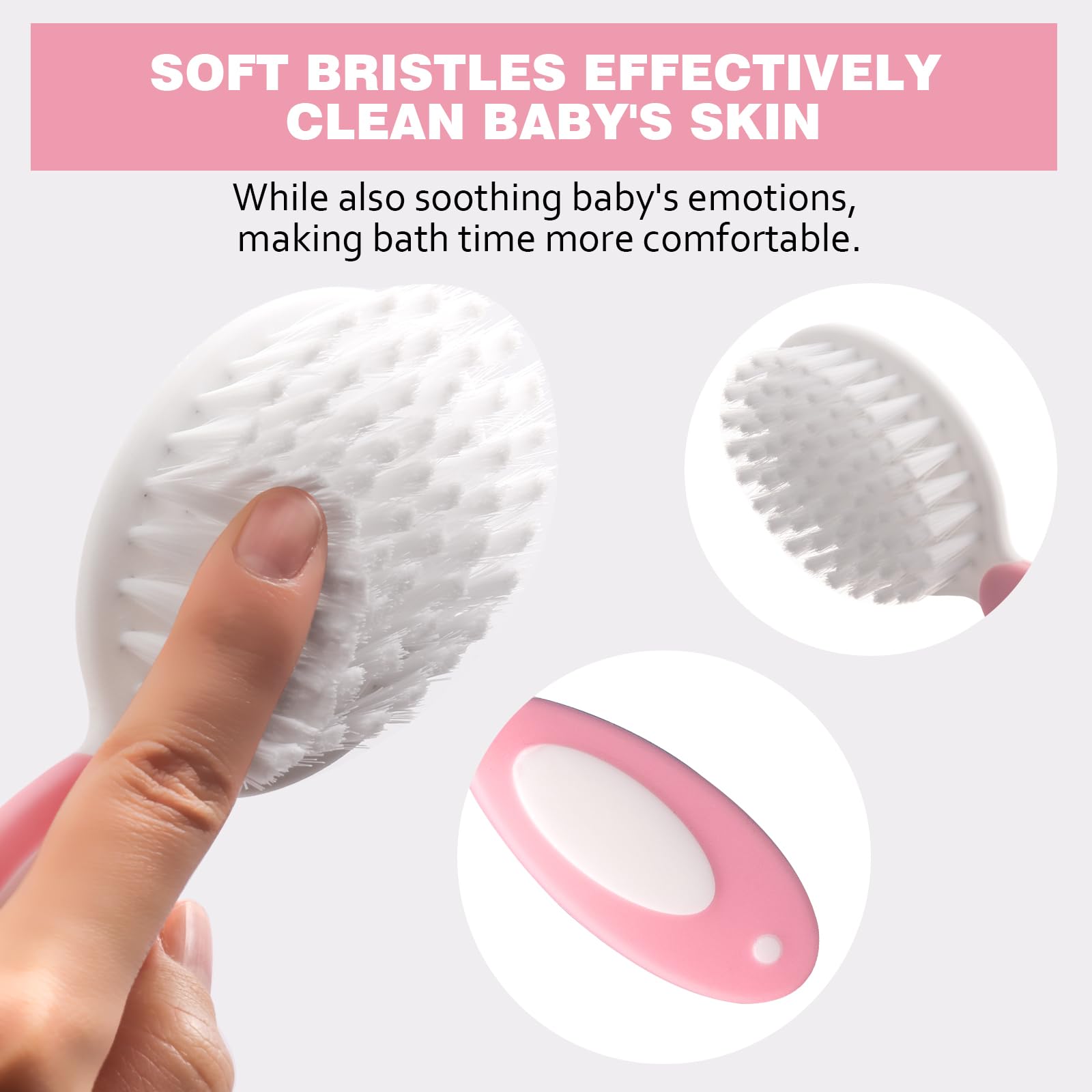 Bloomlet Baby safety scissors with blunt tips protect skin during trims.