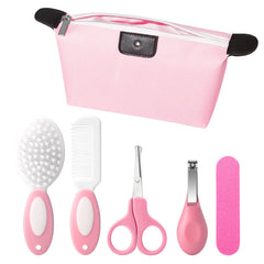 Bloomlet Baby soft-bristle brush for gentle detangling and soothing strokes.