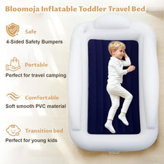 Bloomoja bed with high-speed pump inflates quickly for fast setup